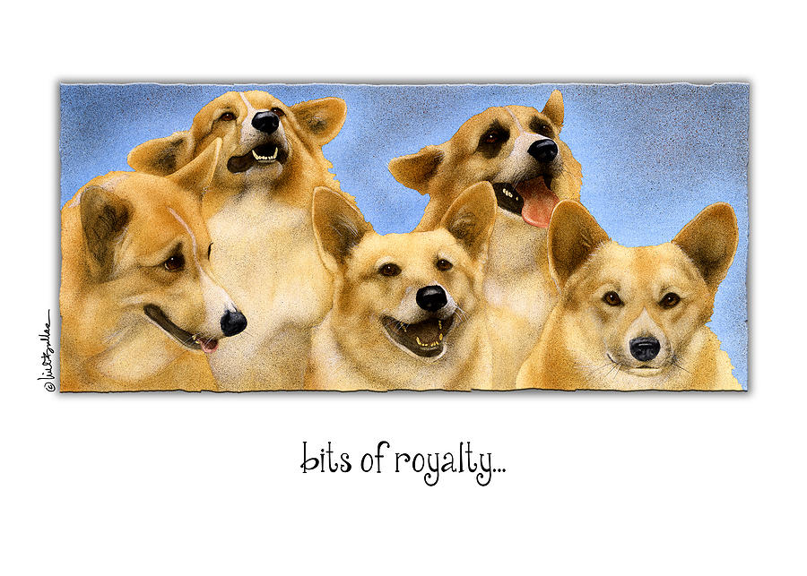 Dog Painting - Bits Of Royalty... by Will Bullas