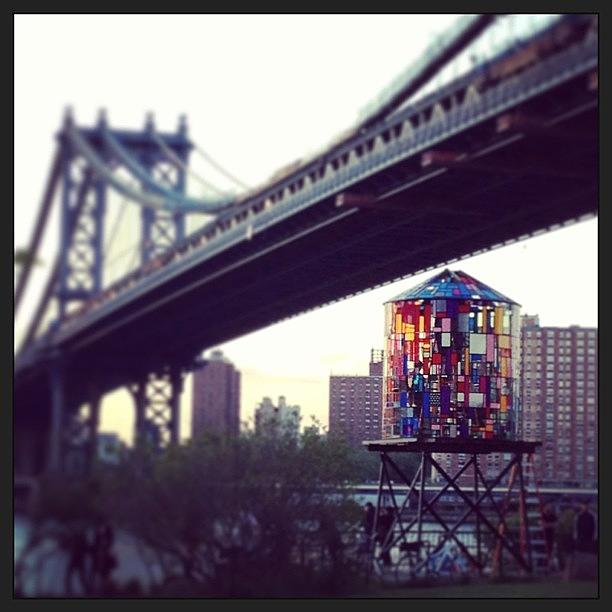 New York City Photograph - #bklyn #stained_glass #water_tower by Jan Pan