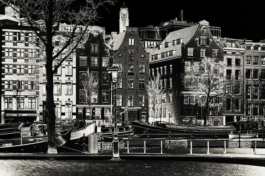 Black Amsterdam Photograph by Jenny Rainbow