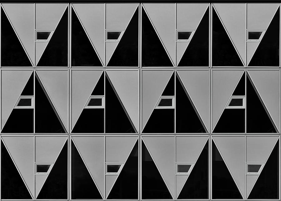 Black And Grey Triangles Photograph by Theo Luycx