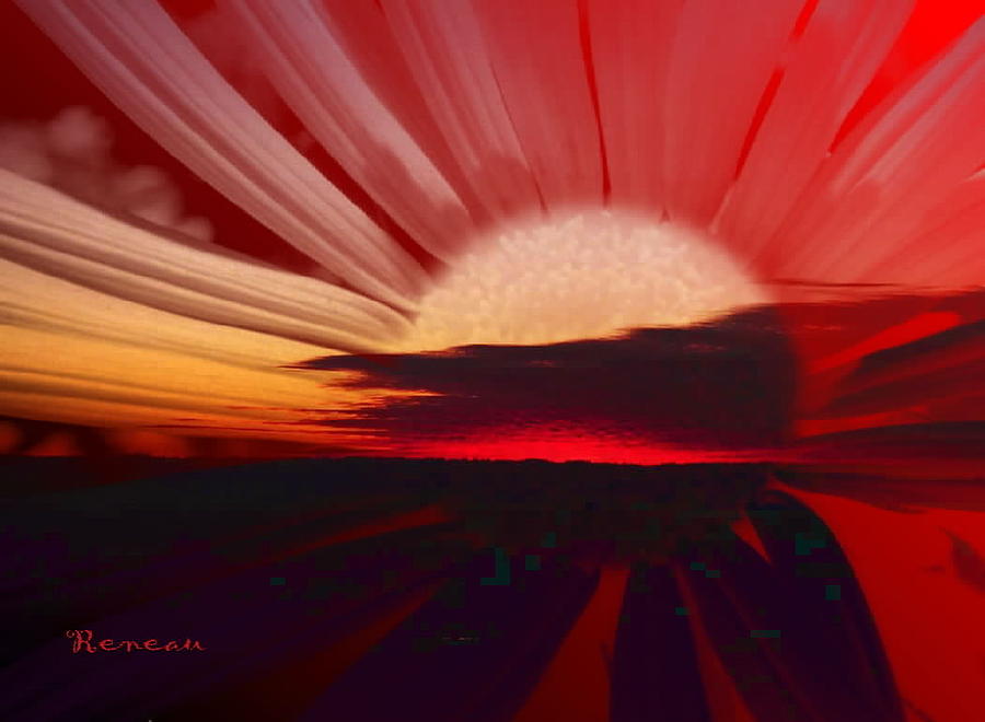 BLACK and RED SUNRISE SUNSET Photograph by A L Sadie Reneau