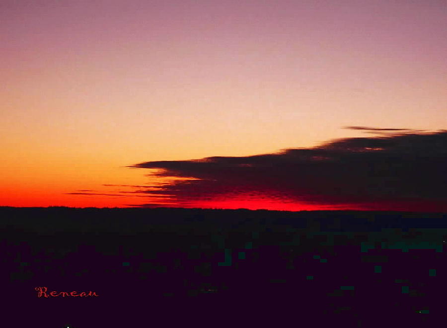 BLACK and RED WASHINGTON STATE SUNSET Photograph by A L Sadie Reneau