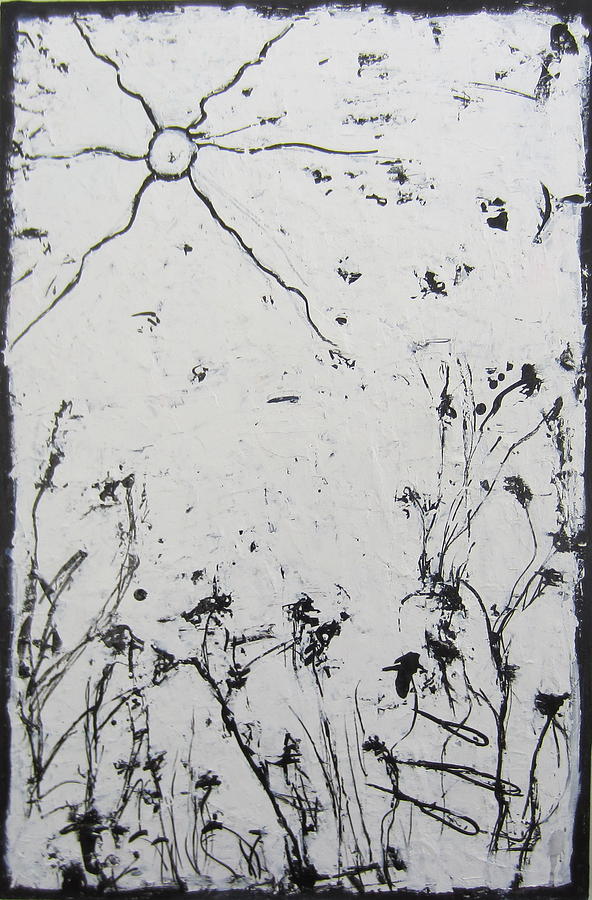 Black and White 3 Painting by Francine Ethier