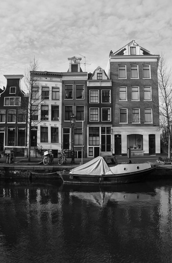 Black and White Amsterdam Photograph by Brian Kamprath