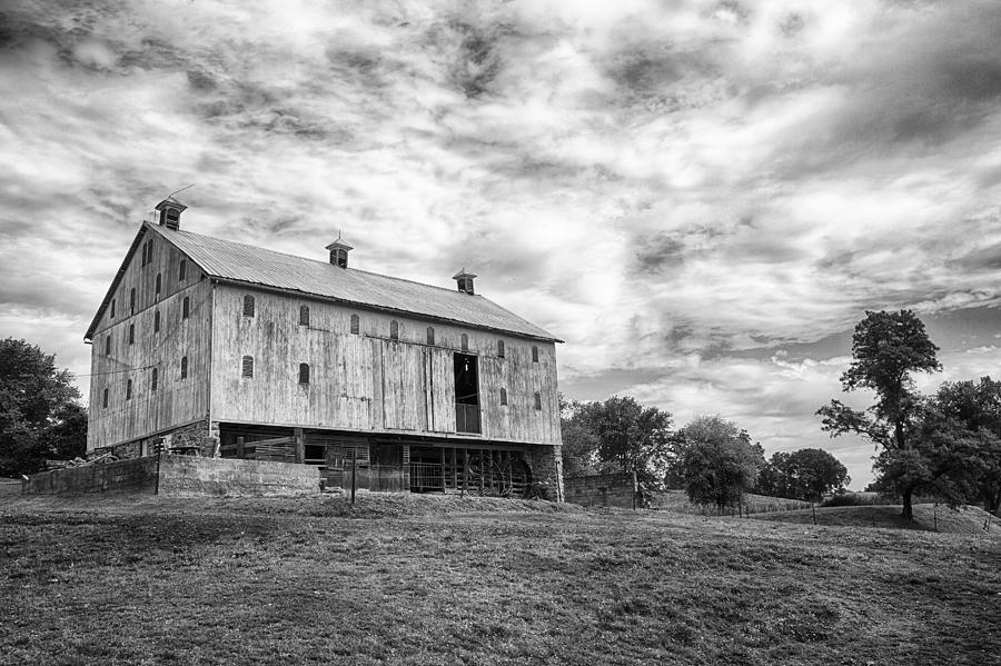 Black and White Barn Photograph by Jack Nevitt