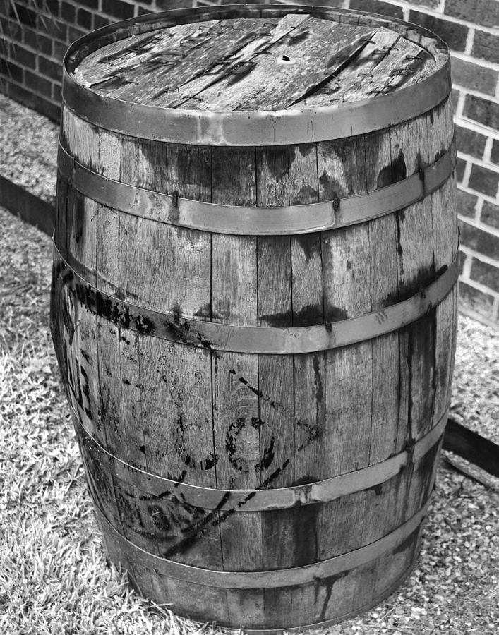 Black and white Barrel Photograph by Maggy Marsh