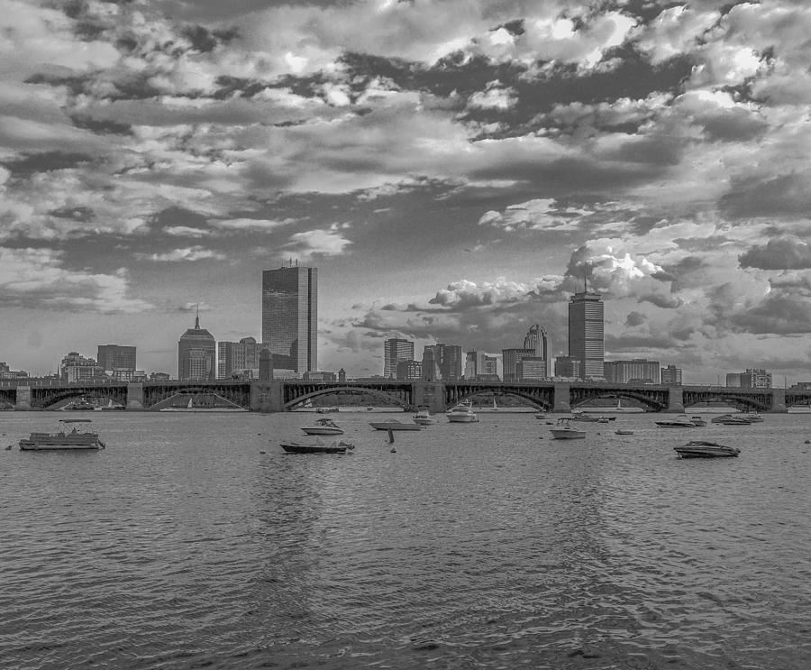 Black And White Boston Photograph