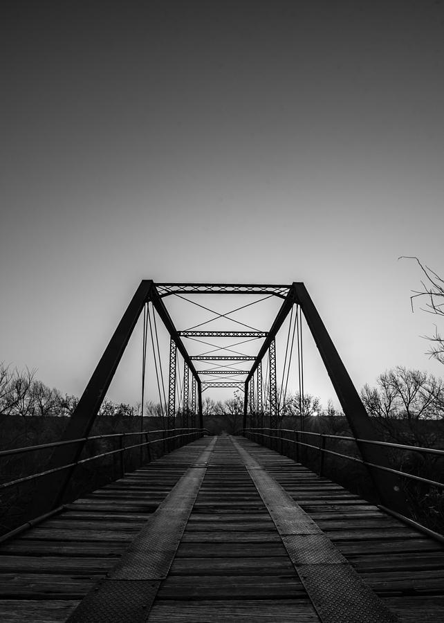 Black and White Bridge Photograph by David Downs