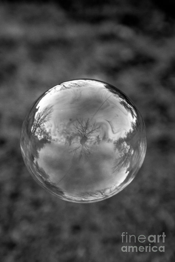 Black and White Bubble Photograph by Jim McCain