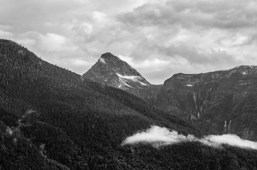 Black and White Bute Inlet  Photograph by Roxy Hurtubise