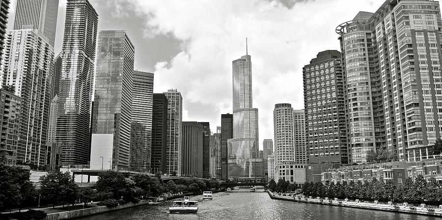 Black and White Chicago Photograph by Frozen in Time Fine Art Photography