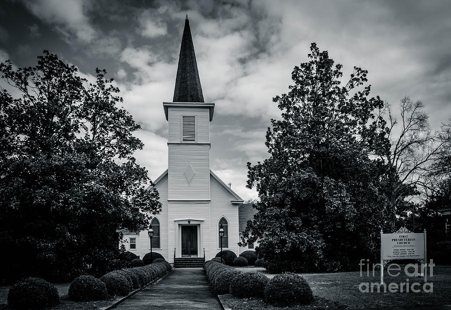 Black and White Church Photograph by Tammy Chesney