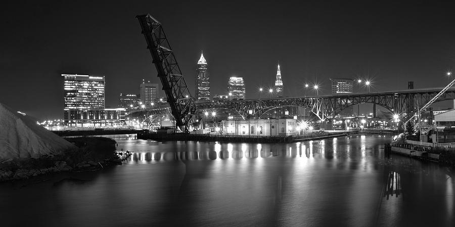 Cleveland Photograph - Black and White Cleveland by Frozen in Time Fine Art Photography