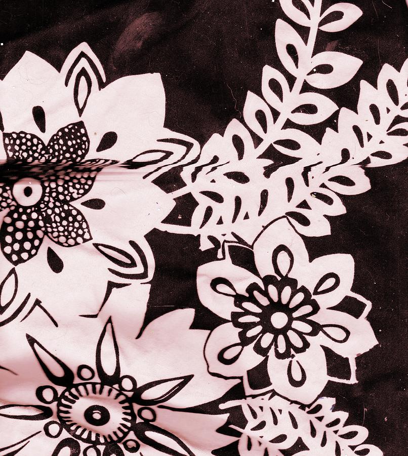 Flower Mixed Media - Black and White Delight by Anne-Elizabeth Whiteway