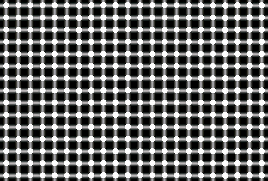 Black And White Dots Digital Art by Daniel Hagerman