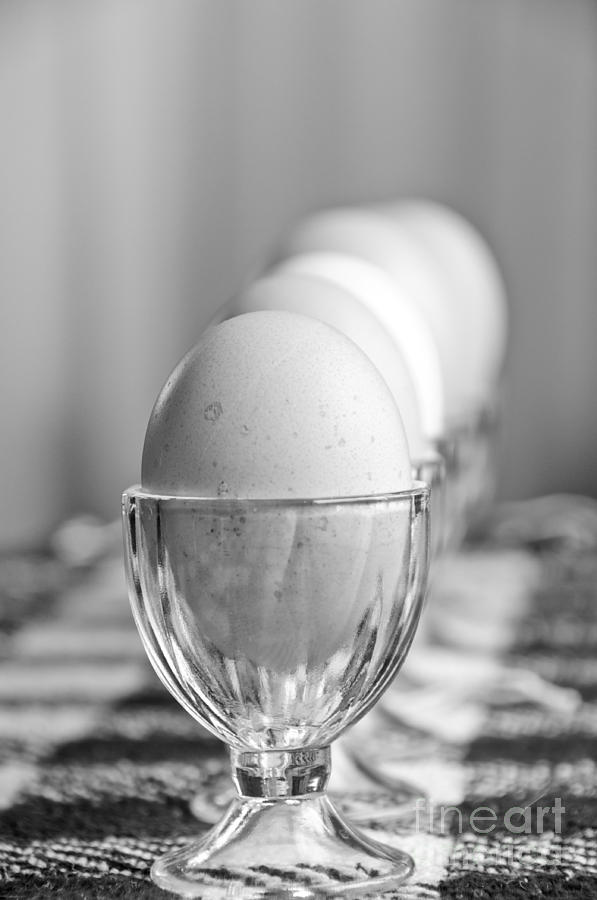 Black and White Eggs Photograph by Cheryl Baxter