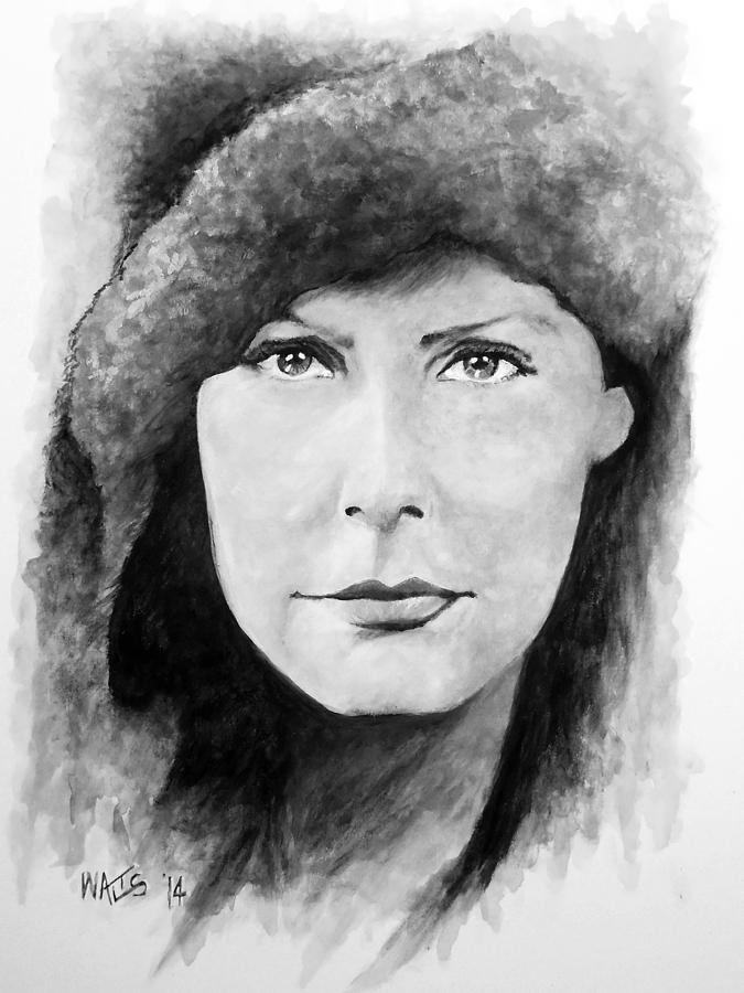 Black And White Garbo Painting