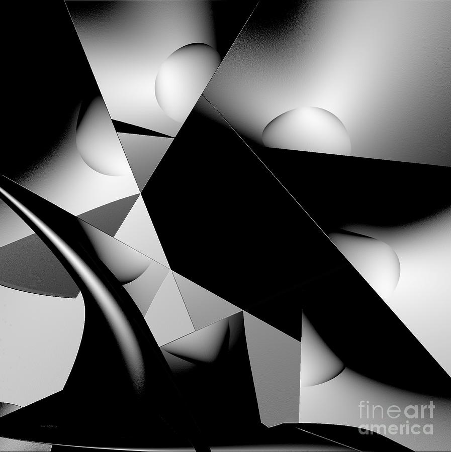 Black and White Digital Art by Greg Moores