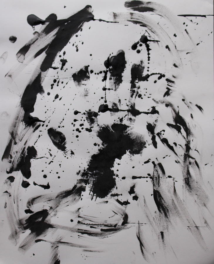 Black and White Hand Motion Painting by Matthew Hammers - Fine Art America