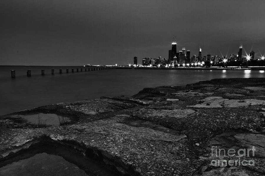 Black and White of Chicago Photograph by Margie Hurwich