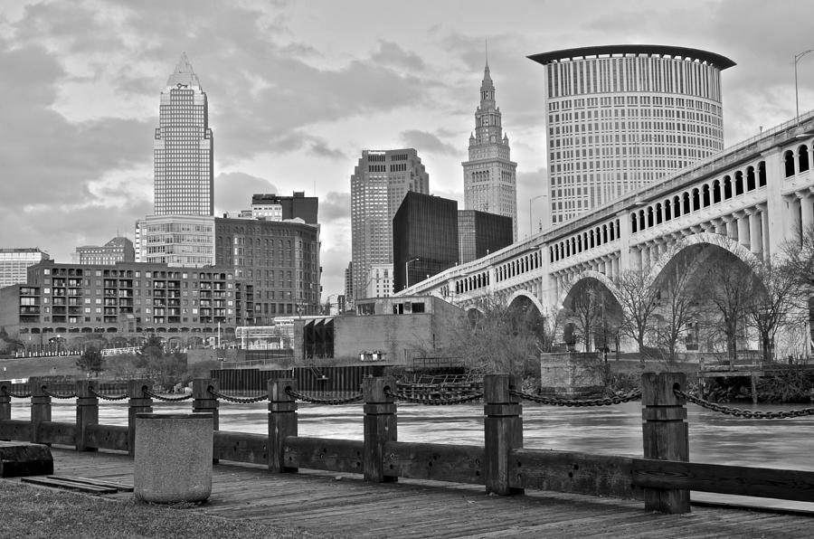 Black and White Skyline Photograph by Frozen in Time Fine Art Photography