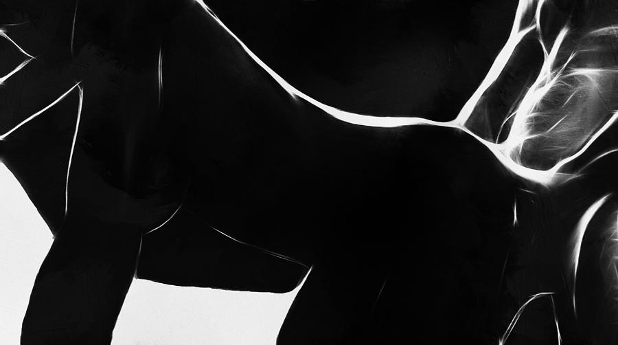 Nude Painting Black And White Woman