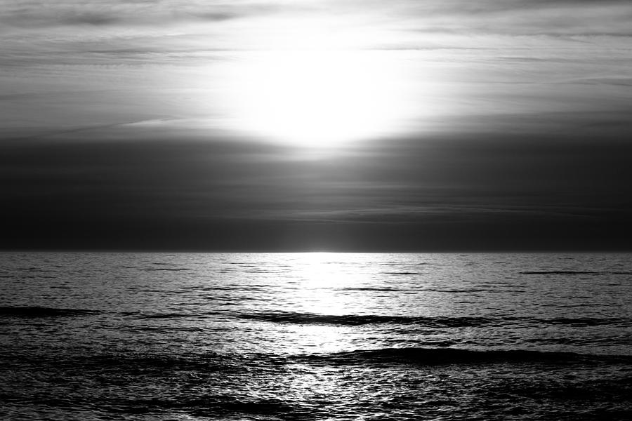 Black and White Sunset Photograph by Pati Photography