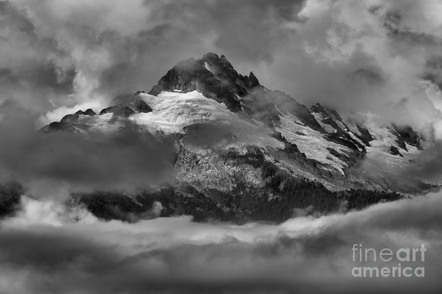 Black And White Tantalus Storms Photograph by Adam Jewell