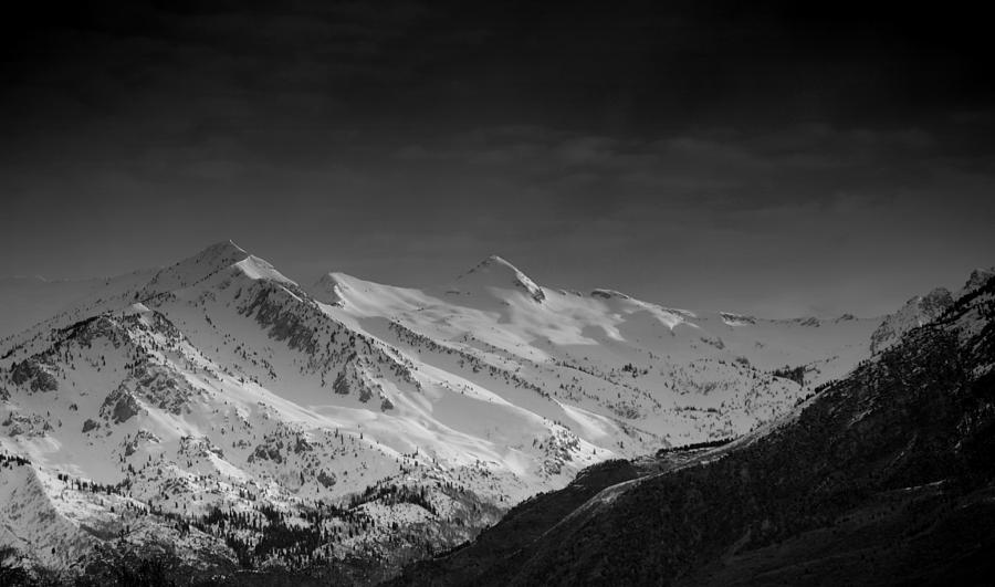 Black and White Utah Mountains Photograph by Nathan Abbott