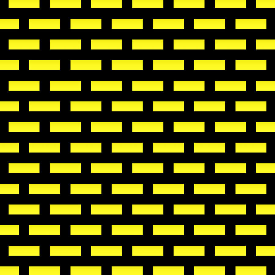 Black and Yellow Wall Pattern Digital Art by Gabiw Art