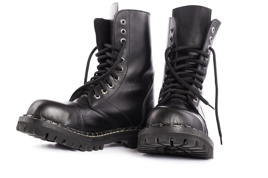 Black Army Shoes Photograph by Republica