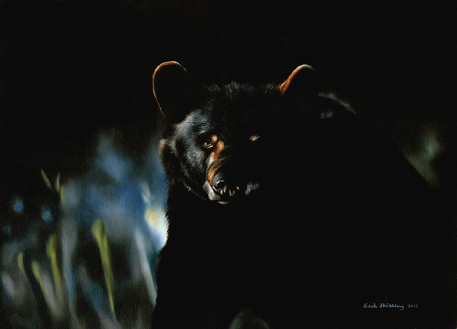 Black bear Painting by Sarah Stribbling