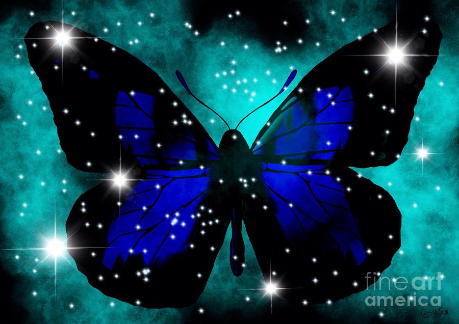 Black Butterfly Painting by Nick Gustafson