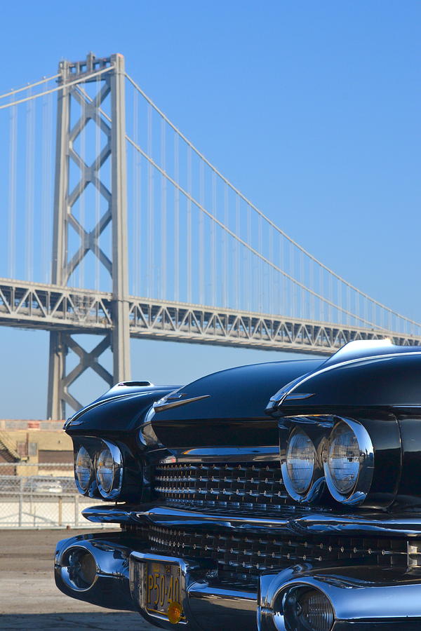 Black Cadillac in San Francisco Photograph by Dean Ferreira