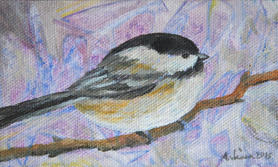 Black-capped Chickadee - Bird In The Wild Painting