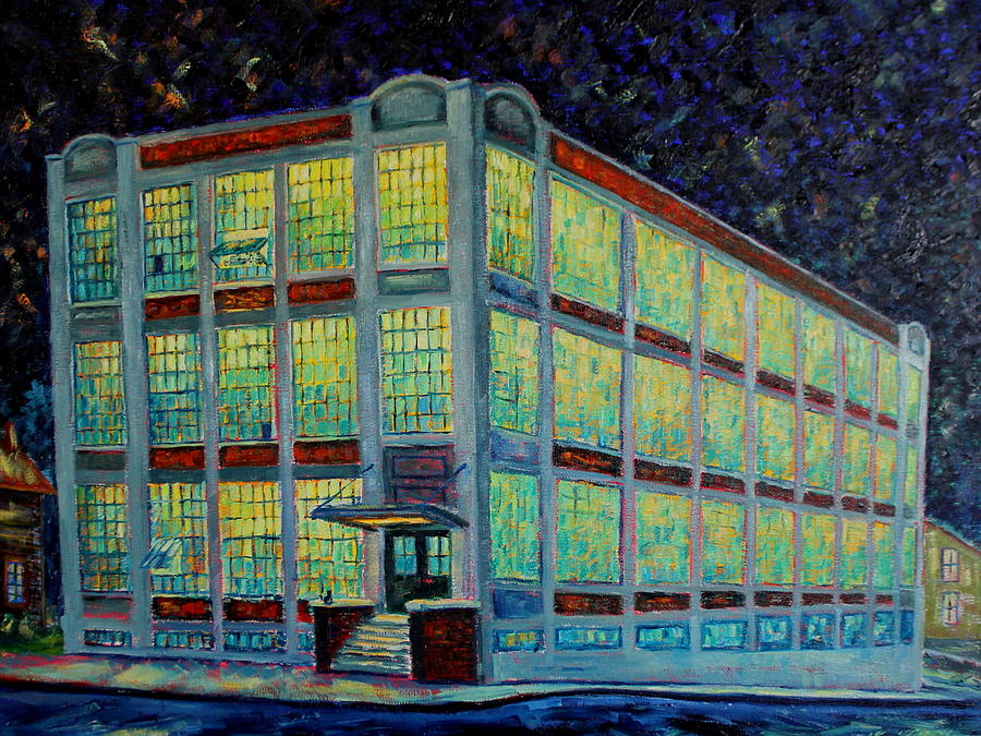 Black Cat Textile Company Painting by Daniel W Green