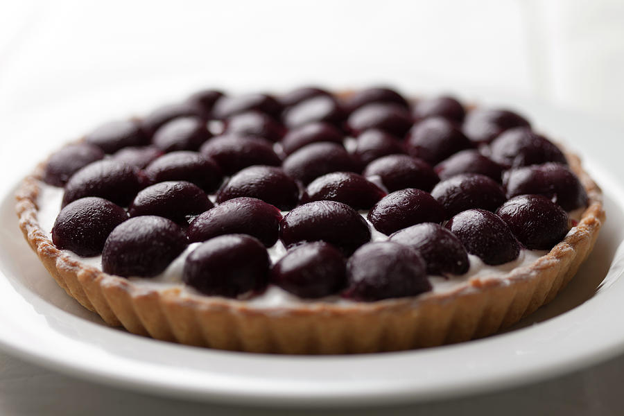 Black Cherry Tart Studio Shot Photograph by Kazuhiro Tanda Black Cherry Tart Studio Shot Photograph by Kazuhiro Tanda