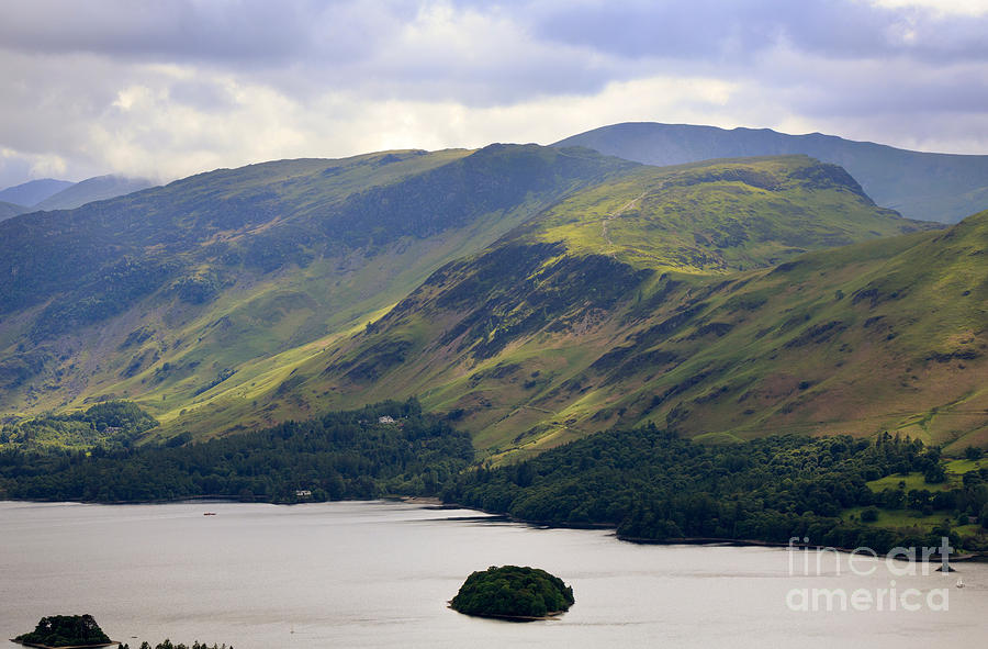 Black Crag Maiden Moor and High Spy above Derwentwater Photograph by Louise Heusinkveld