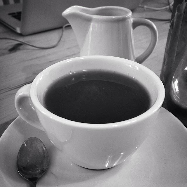 Coffee Photograph - Black Cup Down. #agencylife #latergram by Matthew Bryan Beck