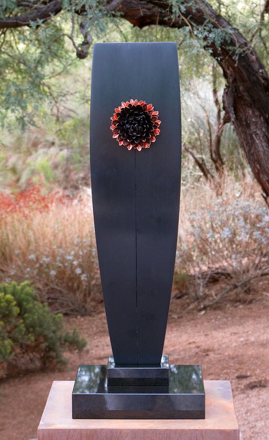 Black Dahlia Sculpture by Robert Hartl