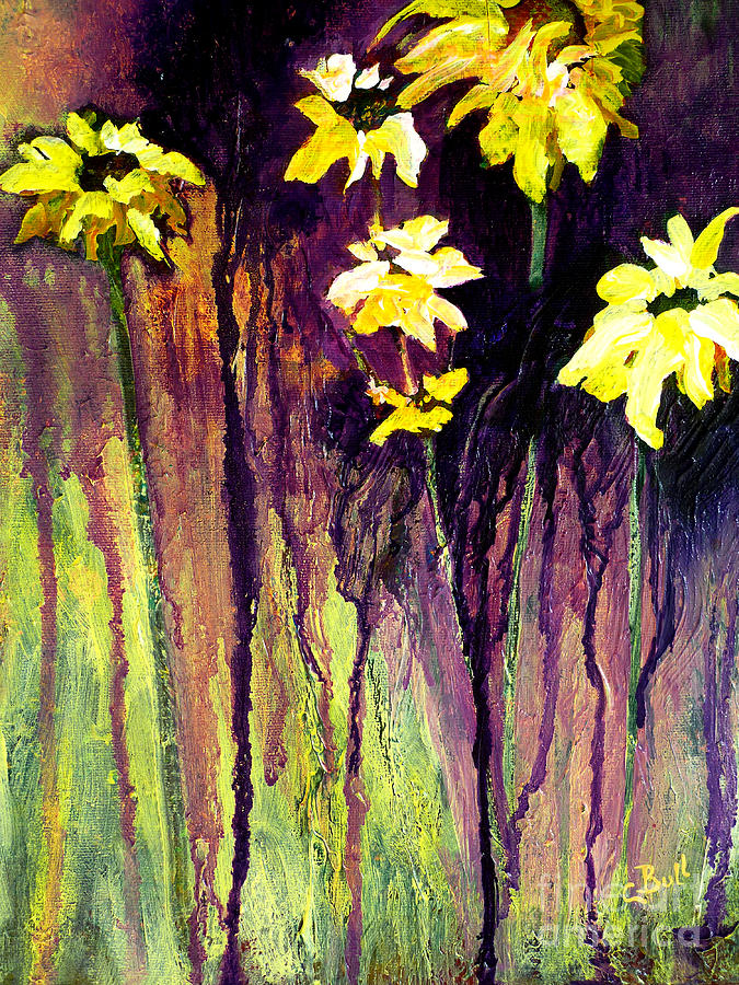 Black-Eyed Susans Painting by Claire Bull