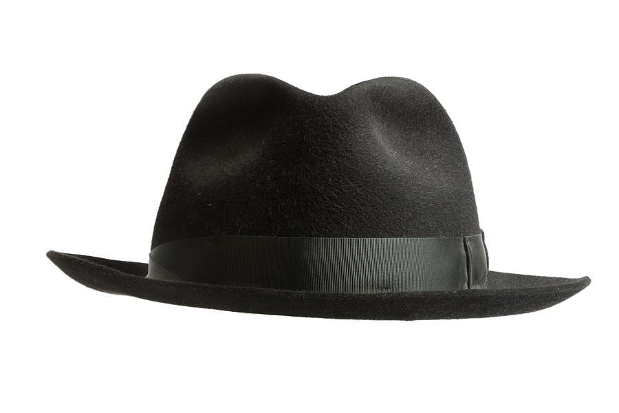 Black felt hat Photograph by Kertlis