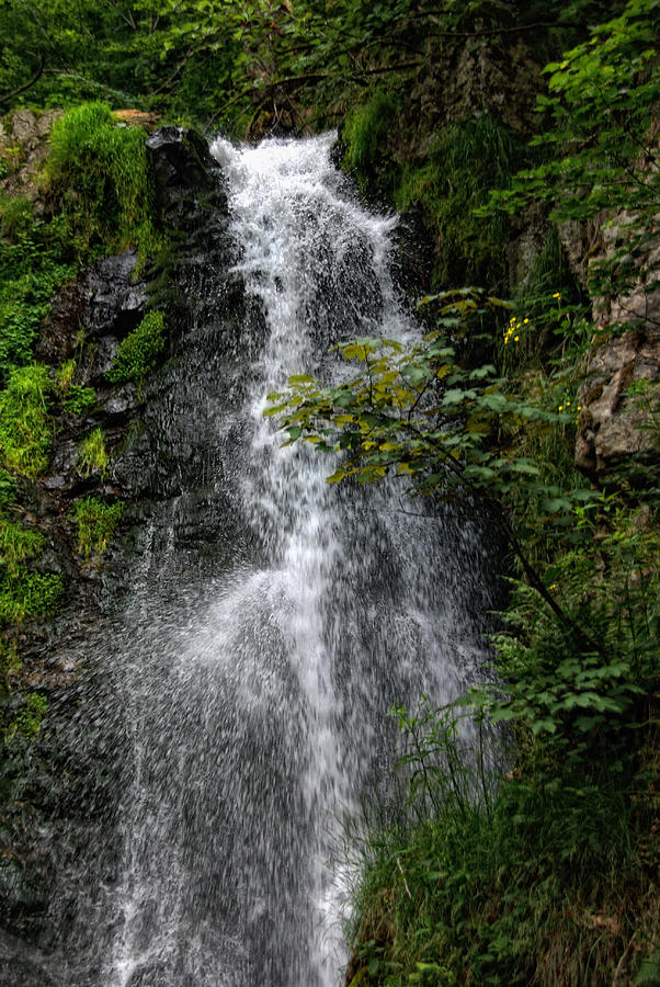 black forest waterfall X Photograph by Joachim G Pinkawa