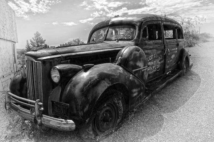 Black Hearse Antique Photograph by Dave Dilli