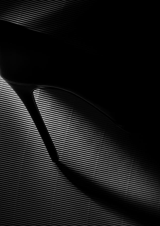 Abstract Photograph - Black Heel Down by Erik Schottstaedt