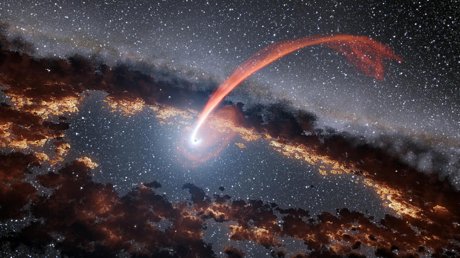 Black Hole Consuming A Star Photograph by Science Source