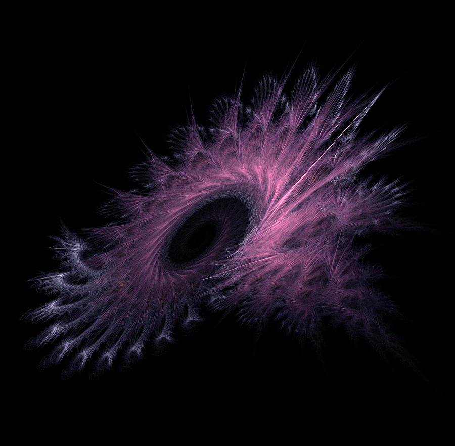 Black Hole Expanding fractal art Painting by Georgeta  Blanaru