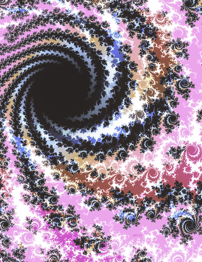 Black Hole Fractal Digital Art by Phil Perkins