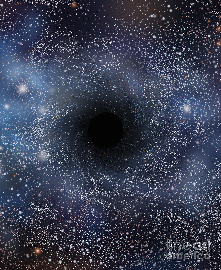 Black Hole, Illustration Photograph by Gwen Shockey