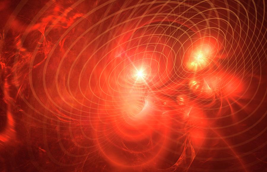 Black Hole Mergers And Gravitational Waves Photograph by Take 27 Ltd/science Photo Library